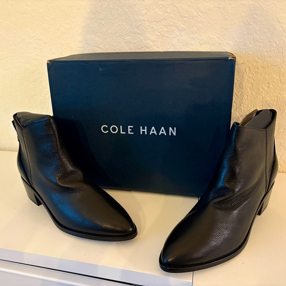 Cole Haan Shoes - NIB Cole Haan Woman’s Vayda Bootie Black Leather SZ 8.5